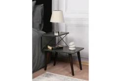 Avlastningsbord-Kaysie Nattbord 50 cm Antracit
