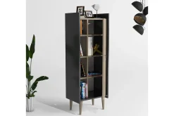 Oppbevaringsskap|Skap-Keachi Highboard 50x30 cm Antracit