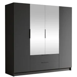 Kelros Garderobeskapeskap med speil 200x216 cm
