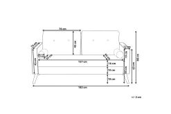 2 Seter Sofa-Kemsley Sofa Mørkegrå