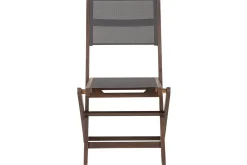 Balkongstoler|Balkongmøbler-Kettelle Klappstol Utendørs 57x50x90 cm Mørkebrun/grå