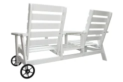 Benker-KIngdom Utebenk 177 cm Hvit
