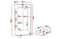 Skap|Oppbevaringsskap-Kintore Highboard Brun