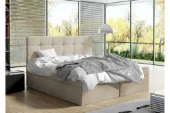 Kontinentalsenger|Seng Med Oppbevaring-Kintore Kontinentalseng 140x200 cm Beige/Lys Beige