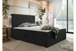 Kontinentalsenger|Seng Med Oppbevaring-Kintore Kontinentalseng 140x200 cm Svart
