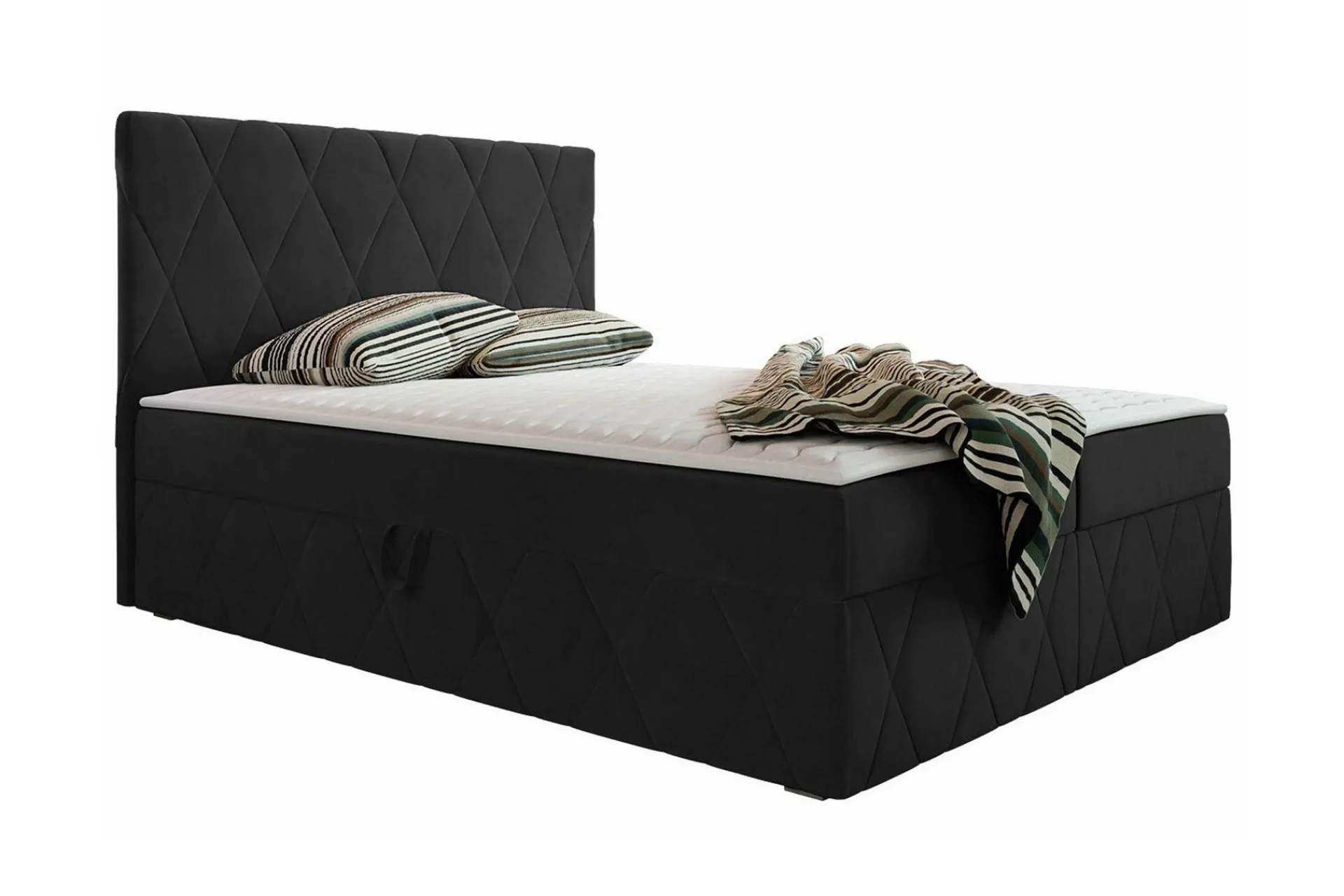 Kontinentalsenger|Seng Med Oppbevaring-Kintore Kontinentalseng 140x200 cm Svart