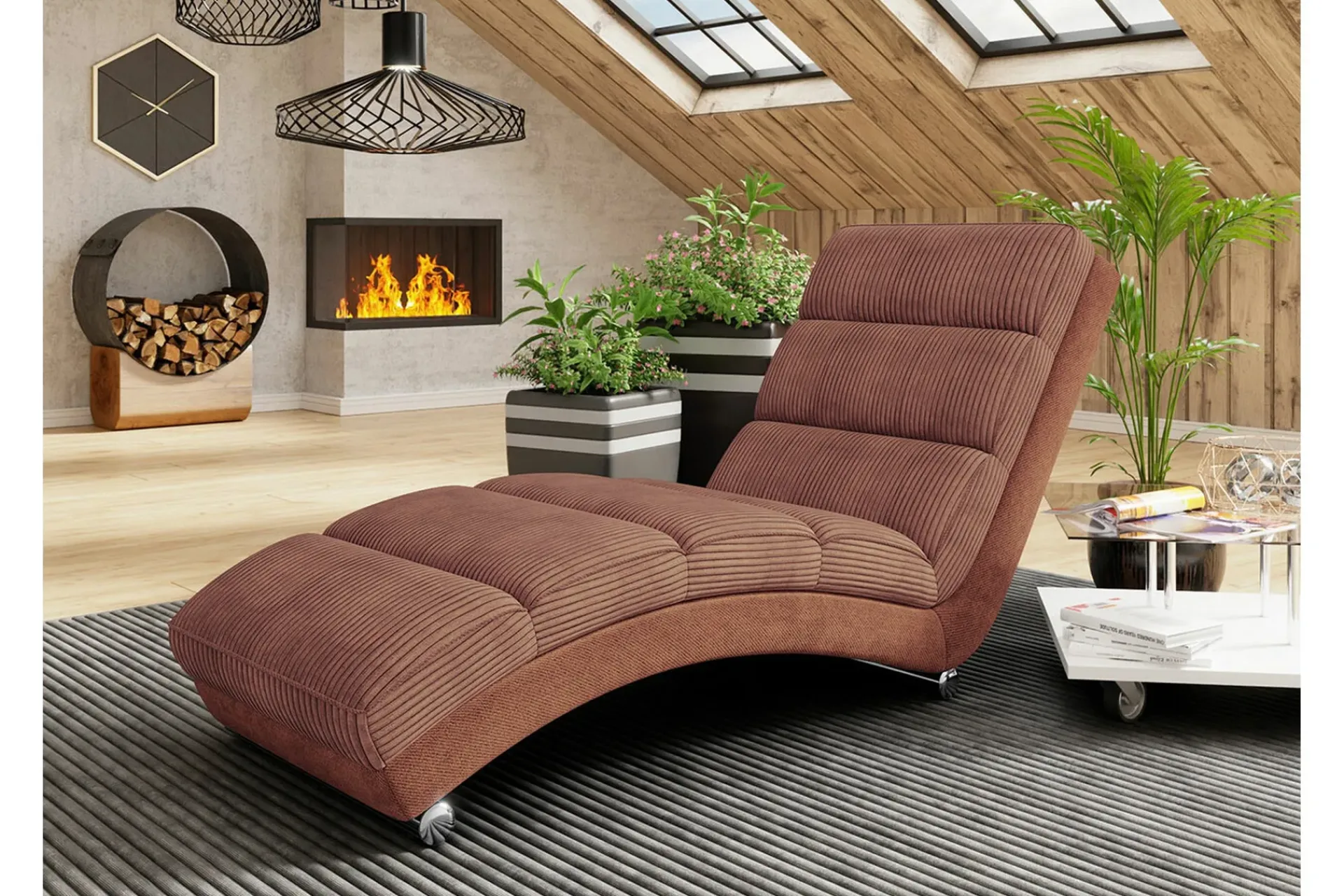 Lenestoler-Kintore Liggfåtölj 62 cm 84x Brown Brun