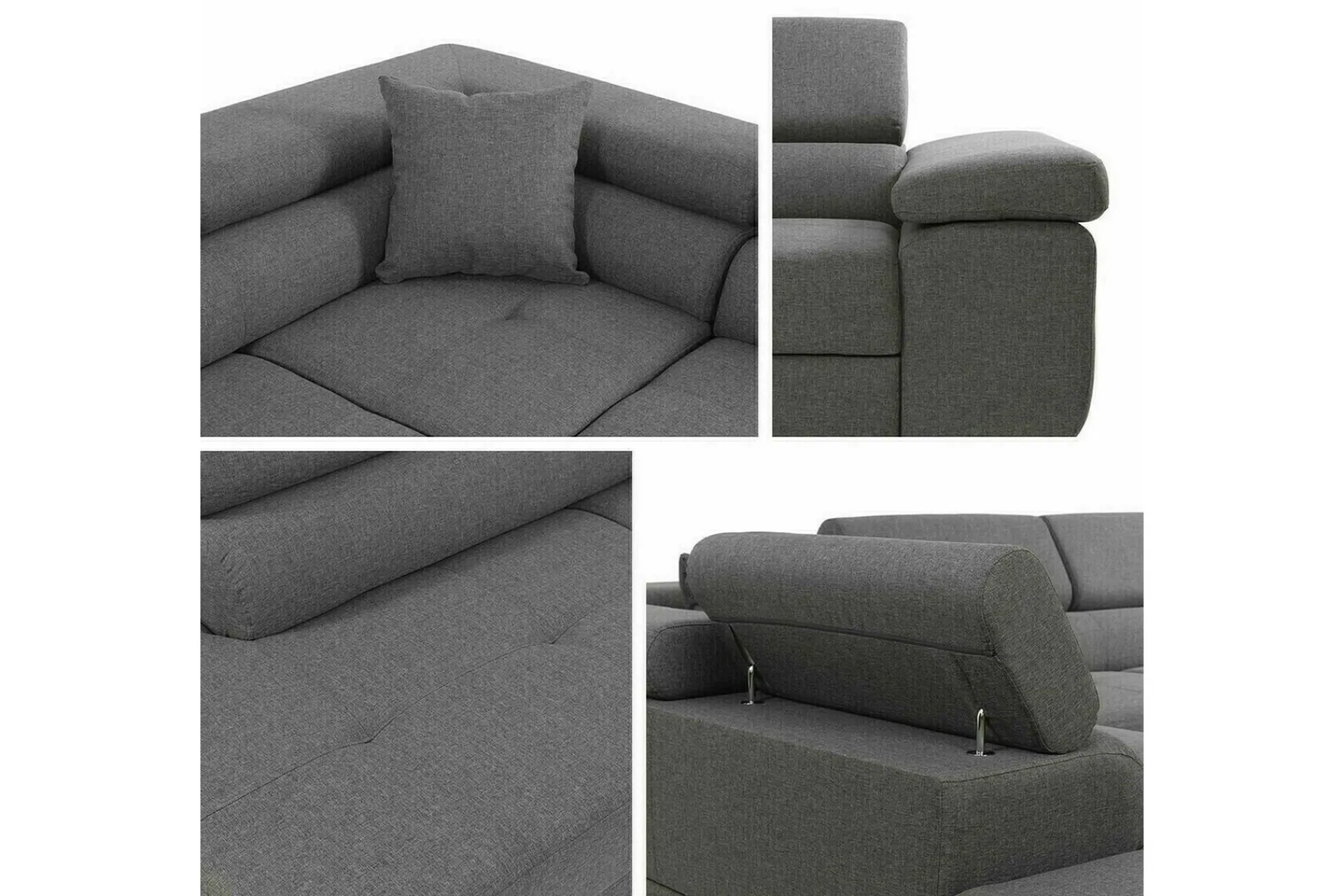 Sovesofaer-Kintore 4-seters Hjørnesovesofa Brun