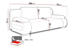 Sovesofaer-Kintore 2-seters Sovesofa Grå/Svart