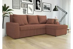 Sovesofaer-Kintore 3-sits Hörnbäddsoffa Brown Brun
