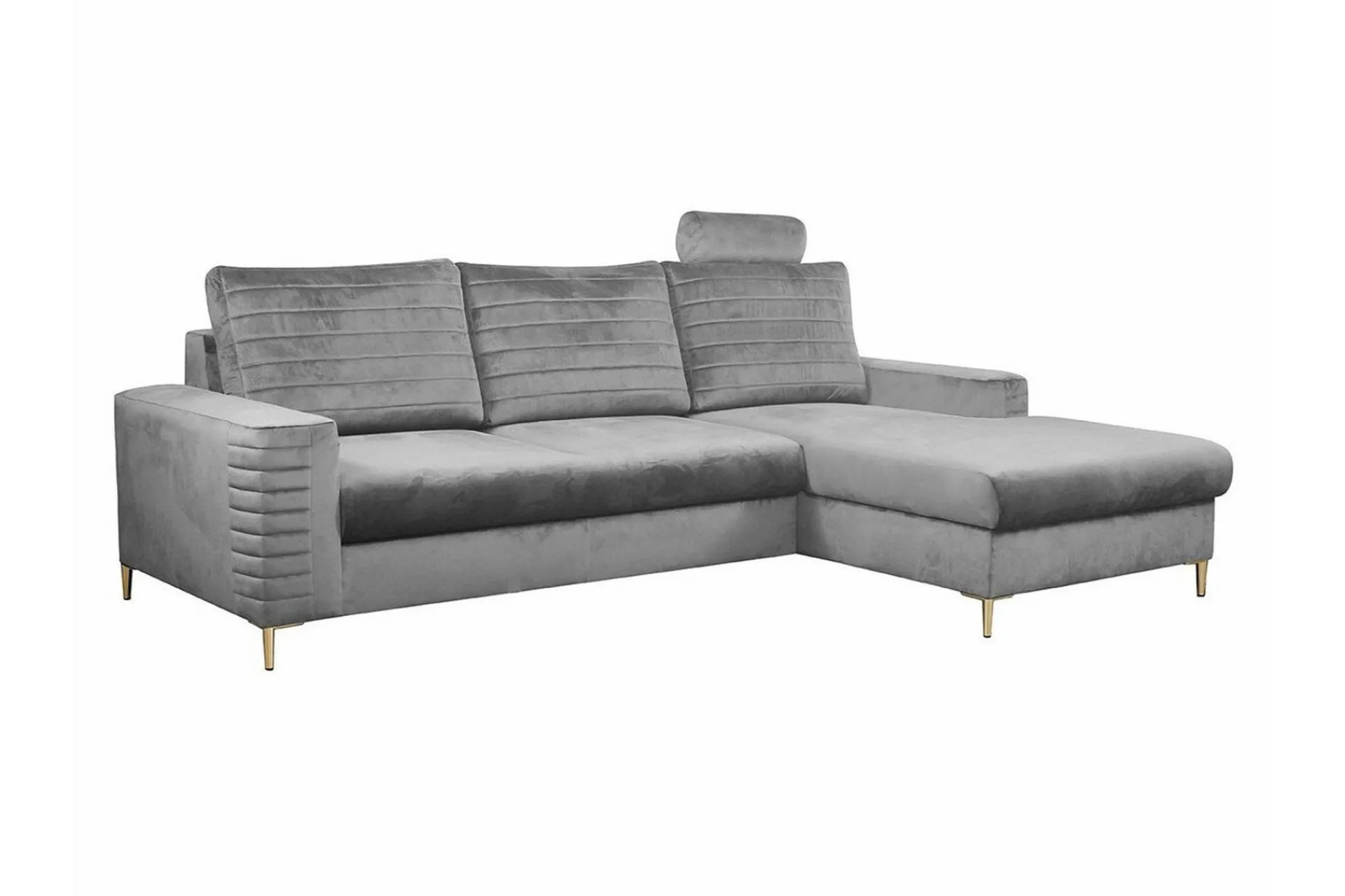 Kintore 3-sits Hörnbäddsoffa Light grey/Dark grey