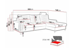 Sovesofaer-Kintore 3-sits Hörnbäddsoffa Yellow Gul