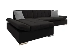 Hjørnesofa-Kintore 3-sits Hörnsoffa Black Svart