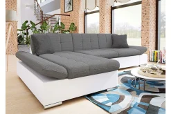 Hjørnesofa-Kintore 3-sits Hörnsoffa Light Grey/White Lysegrå/Hvit