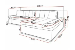 Hjørnesofa-Kintore 3-sits Hörnsoffa Ljusgrå