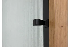Vitrineskap|Skap-Kintore Vitrineskap 180 cm Svart
