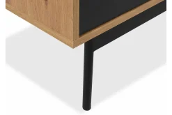 Vitrineskap|Skap-Kintore Vitrineskap 180 cm Svart