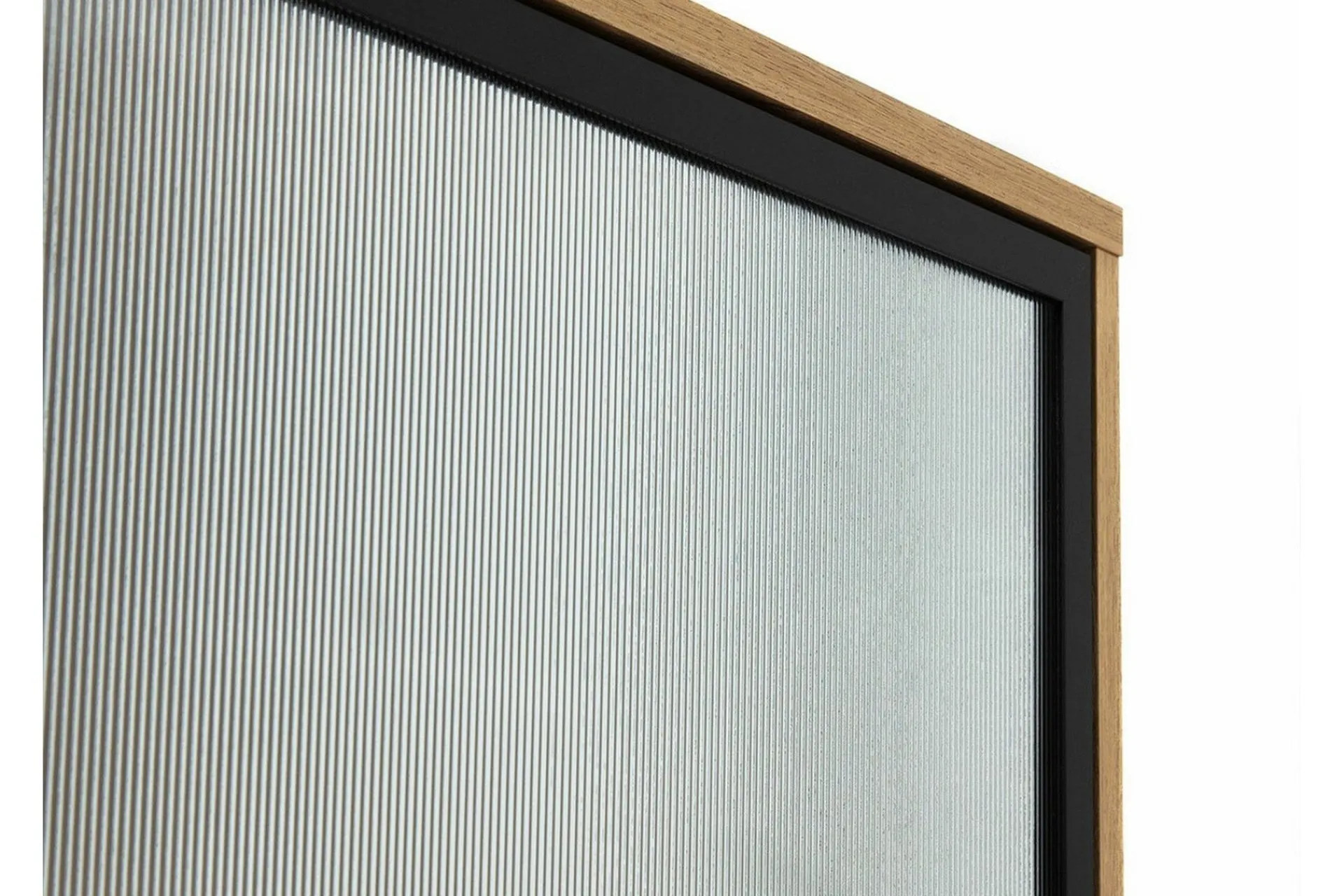 Vitrineskap|Skap-Kintore Vitrineskap 180 cm Svart