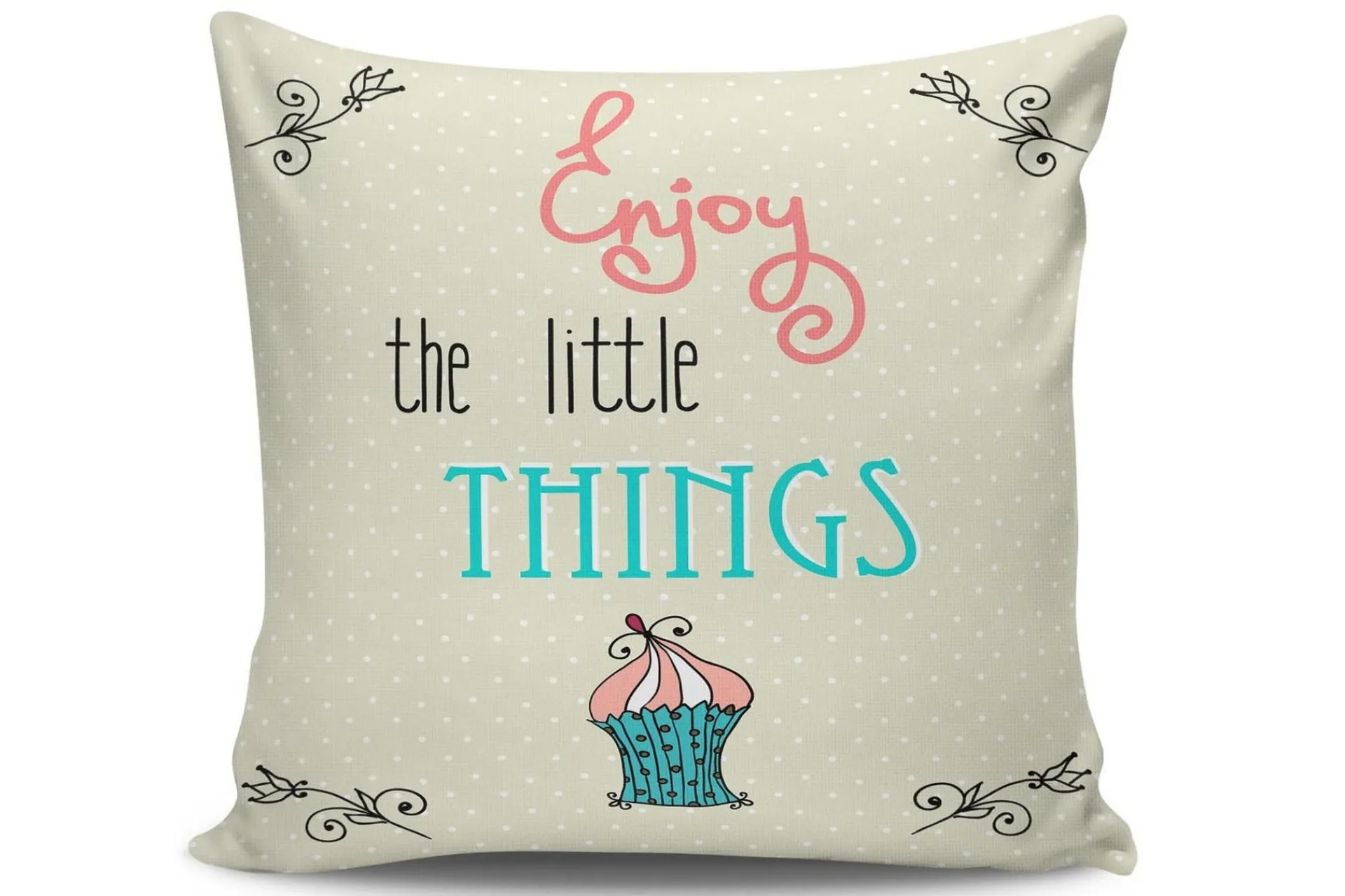 Pynteputer-Kissy Putetrekk 45x45 cm Flerfarget