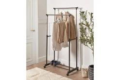 Knaggerekke-Klädhängare Beliani Gilmer Black||Silver Svart,Sølv