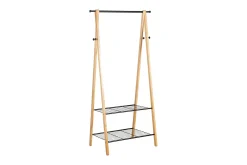 Klesstativ FOREST 2 hyller/kroker 79x45x155