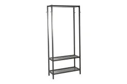 Knaggerekke-Klesstativ STRAIGHT 85x32xH180 svart / krom Svart,Krom