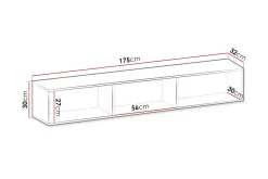 Scandinavian Choice Klinkerville TV-skap 175 cm
