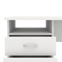 Tvilum Kontorbord-Klintberg Skrivebord med 3 skuffer 120x48x73 cm Hvit