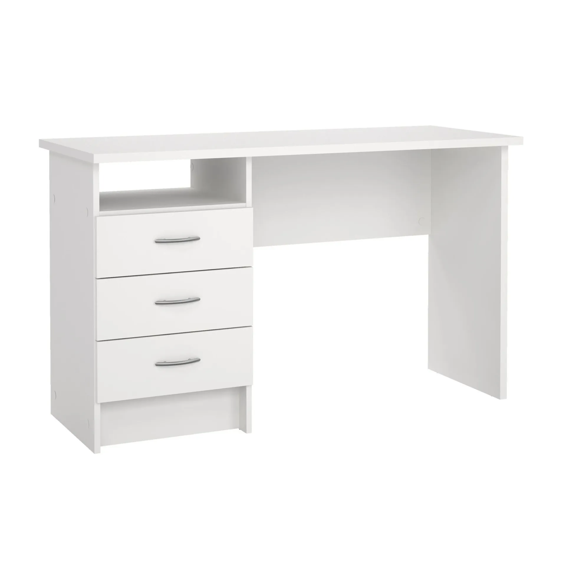 Tvilum Kontorbord-Klintberg Skrivebord med 3 skuffer 120x48x73 cm Hvit