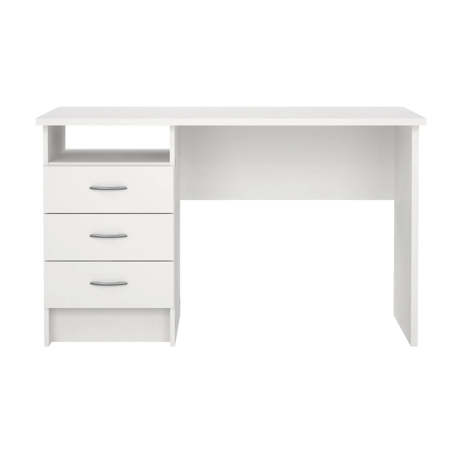 Tvilum Kontorbord-Klintberg Skrivebord med 3 skuffer 120x48x73 cm Hvit