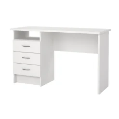 Tvilum Kontorbord-Klintberg Skrivebord med 3 skuffer 120x48x73 cm Hvit