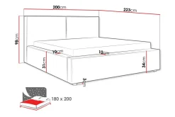 Sengeramme & Sengestamme-Knocklong Sengeramme 180x200 cm Beige