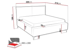 Knocklong Sengeramme 200x200 cm