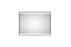 Baderom|Baderomslampe Vegg-Knutby Baderomsspeil 60 cm LED-Lys Svart