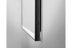 Baderom|Baderomslampe Vegg-Knutby Baderomsspeil 60 cm LED-Lys Svart