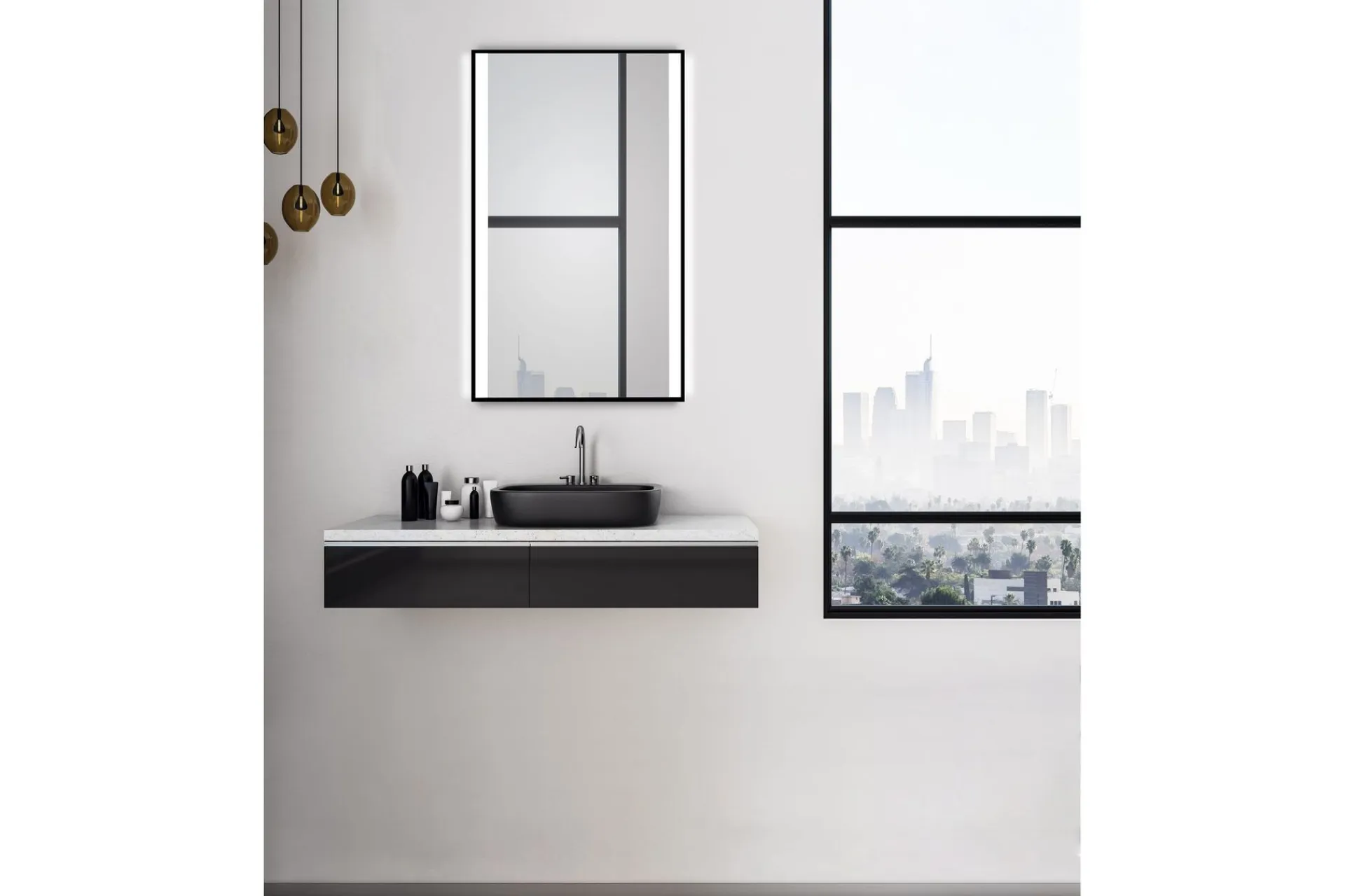 Knutby Baderomsspeil 70 cm LED-Lys