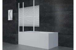 Baderom-Knutby Dusjvegg 125x140 cm Hvit