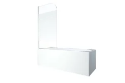 Baderom-Knutby Dusjvegg 75x140 cm Hvit