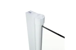 Baderom-Knutby Dusjvegg 75x140 cm Hvit