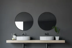 Baderom|Baderomsspeil-Knutby Veggspeil 60 cm Svart