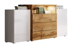 Kommode-Kommode 150 cm Hvit,tre
