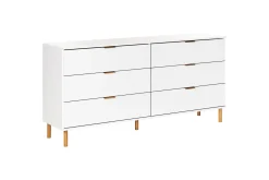Kommode Walpole Hvit, gull