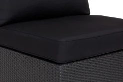 Comfort Garden Solstolpute|Komplette Putesett-Komplett møbeltrekkpakke Svart