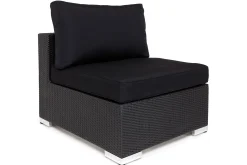 Comfort Garden Solstolpute|Komplette Putesett-Komplett møbeltrekkpakke Svart