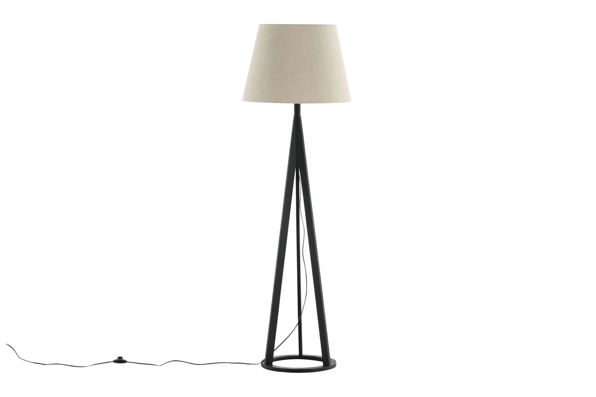 Venture Home Stuelampe|Soveromslampe-Kona Gulvlampe Svart/Beige