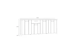 Konitsa Sideboard 52x210 cm