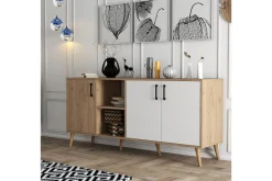 Gangbord|Avlastningsbord-Konsollbord Desgrar konsollbord 180x80 cm Brun