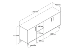 Gangbord|Avlastningsbord-Konsollbord Desgrar konsollbord 180x80 cm Brun