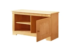 Loft24 Gangbord|Avlastningsbord-Konsollbord Lowboard Cubrix Én dør Natur