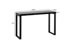 Wohnling Konsollbord 120 cm moderne konsoll med metallben